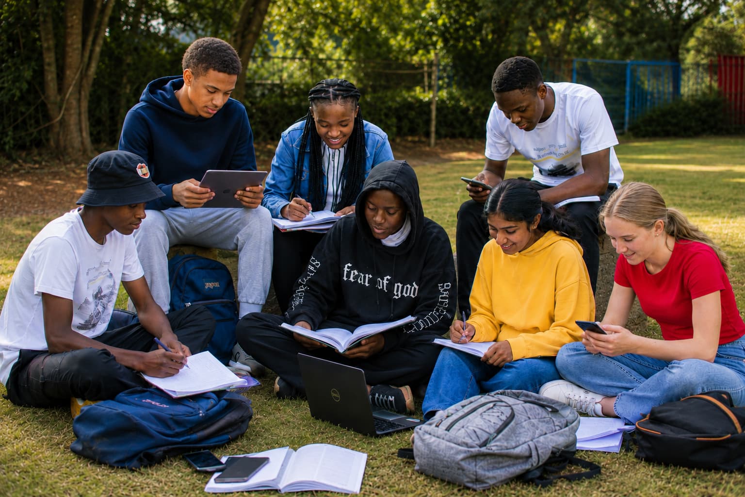 Students learning with Teach Academy